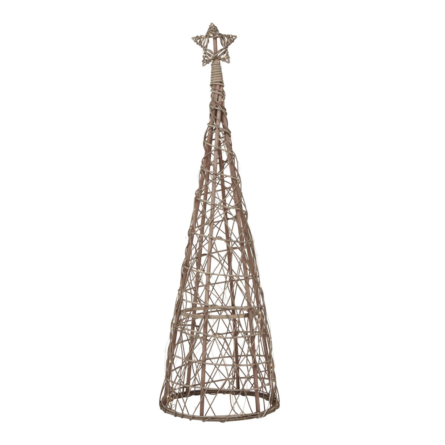 Large LED Wicker Christmas Tree